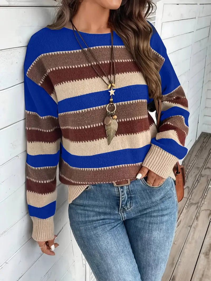 Evdokia - Casual Long Sleeve Sweater
