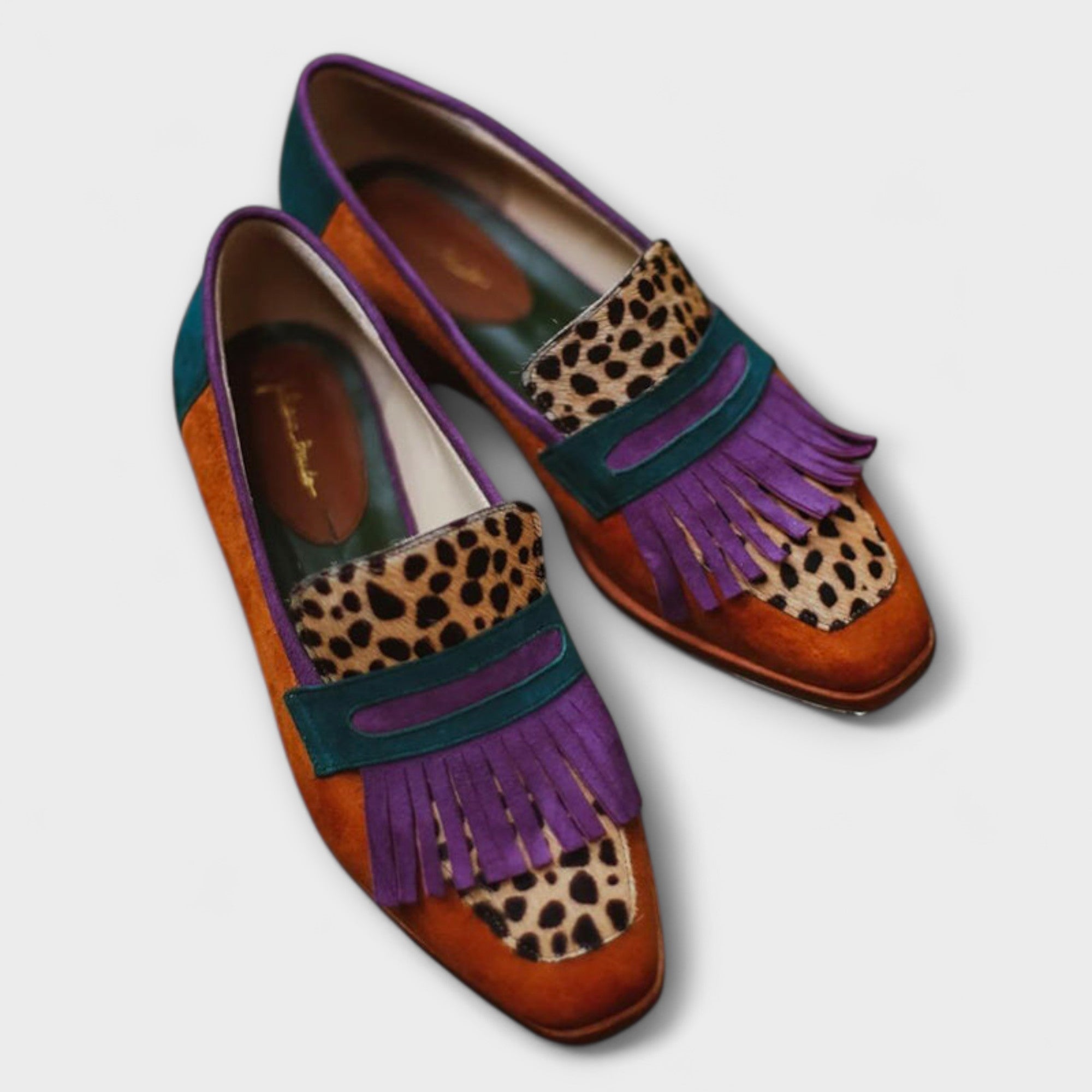 Fallon™ | Brown Leopard Moccasin
