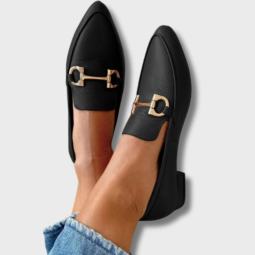 Vera™ | Chic Black Moccasin