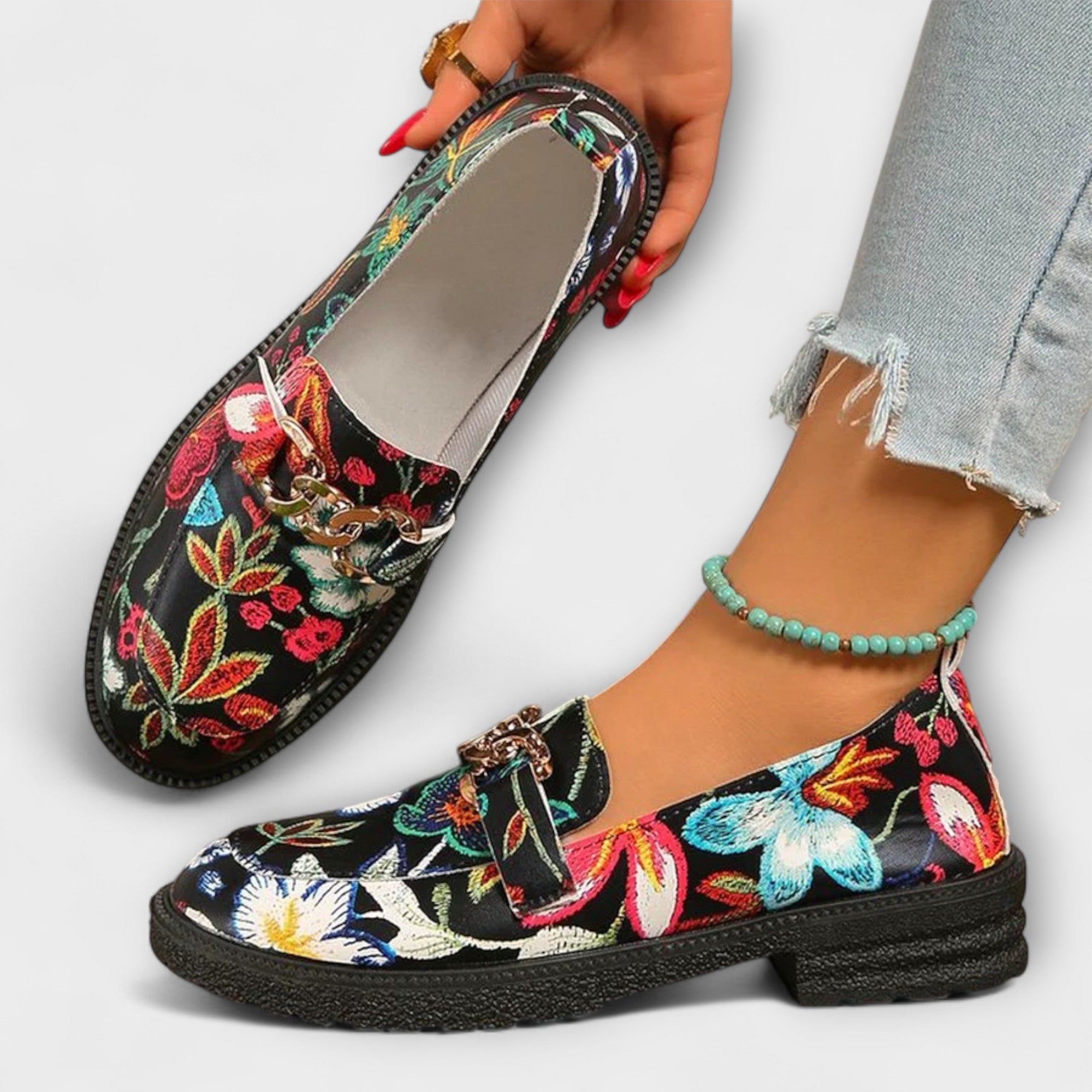 Orla™ | Floral Print Loafers