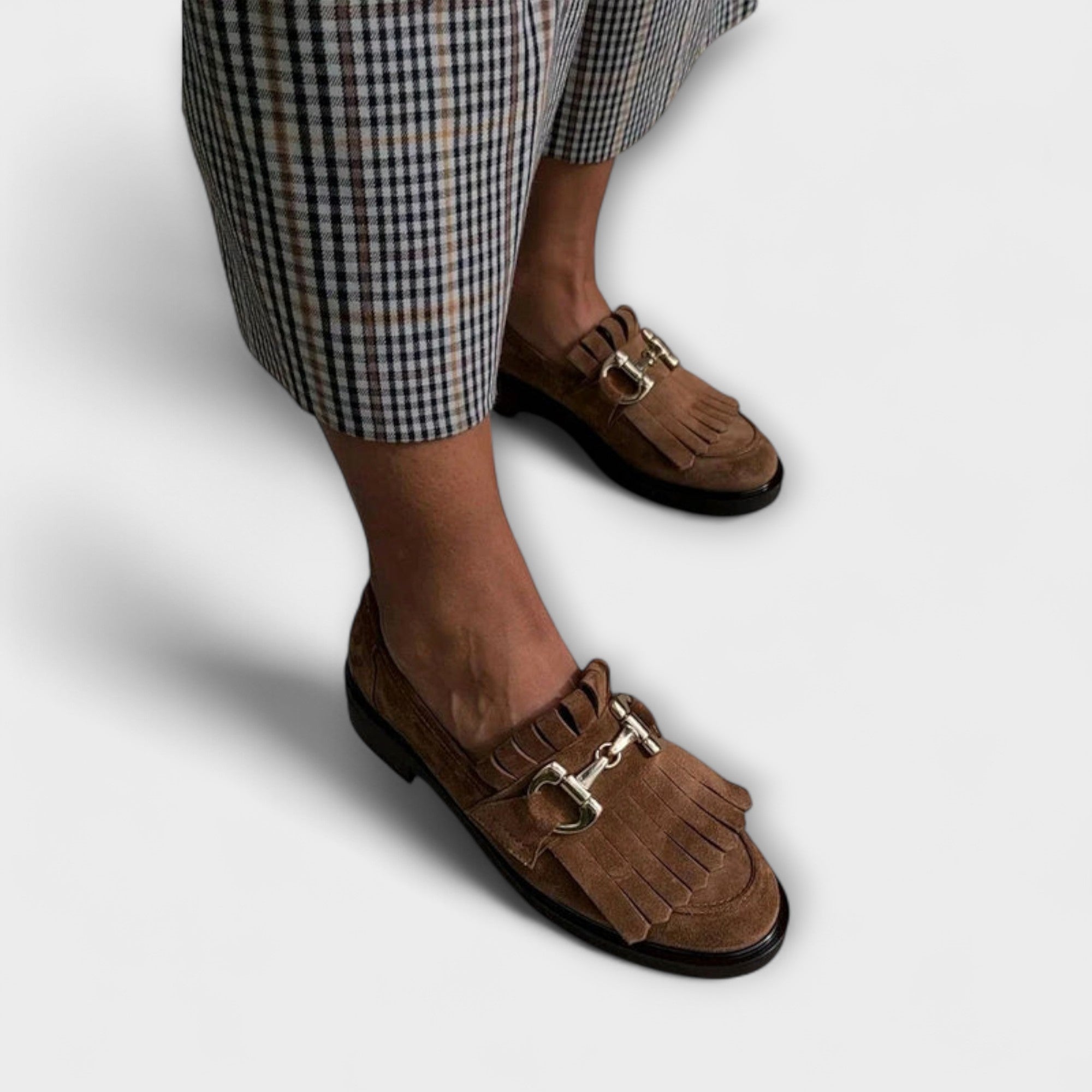 Fleur™ | Brown Moccasin with Round Toe