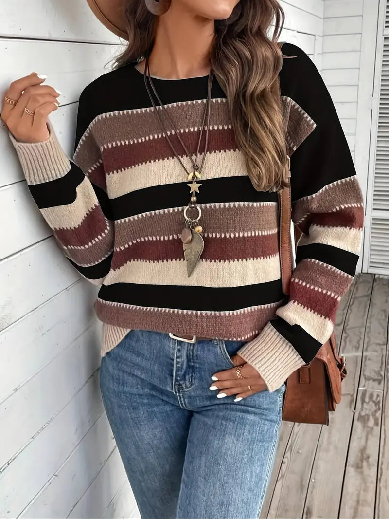 Evdokia - Casual Long Sleeve Sweater