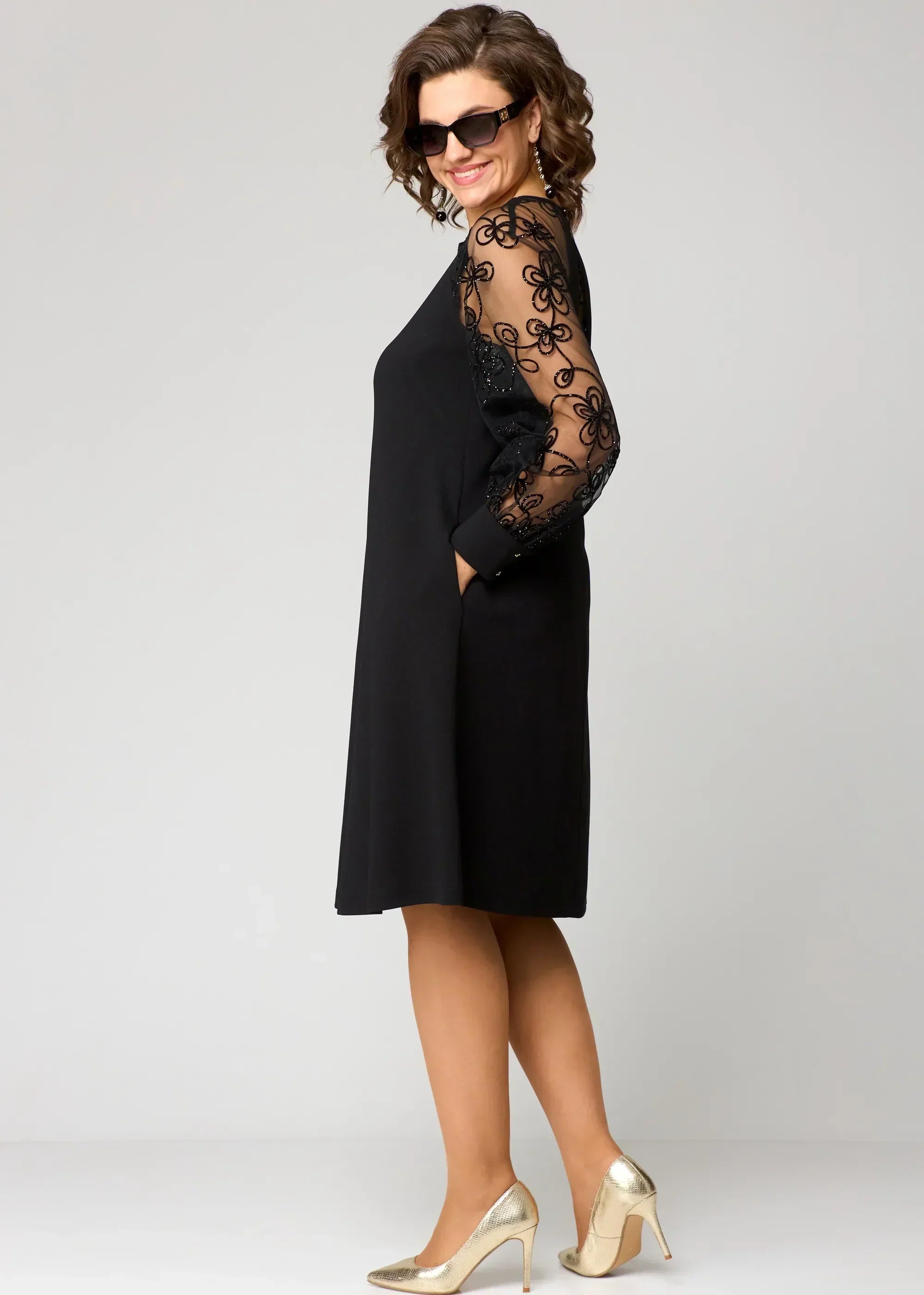 Edris | Elegant Lace A-Line Dress