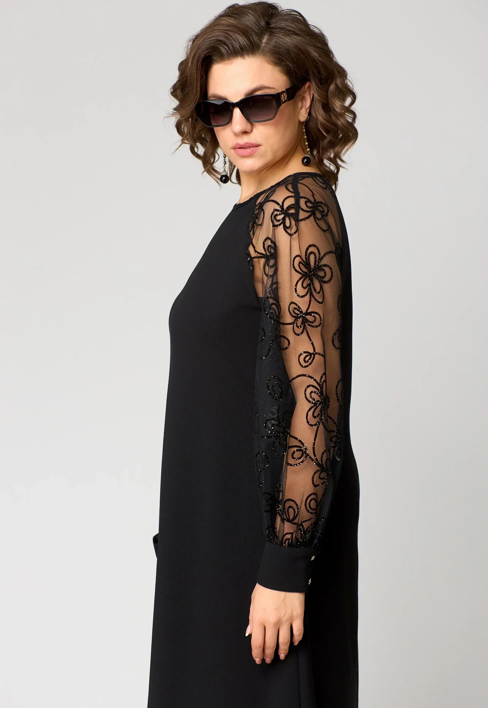 Edris | Elegant Lace A-Line Dress