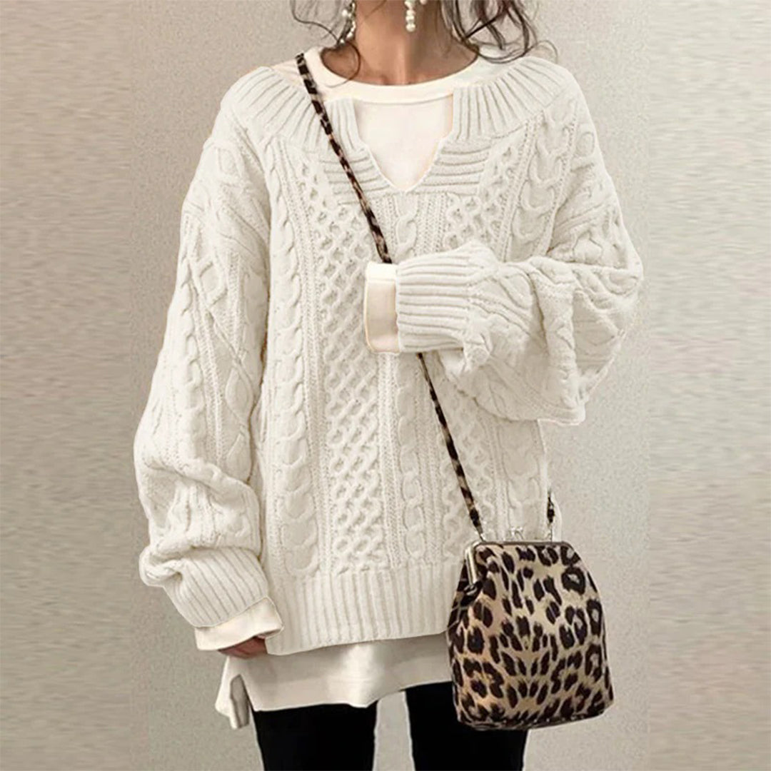 Sofia - Cozy Twisted Winter Sweater for Warm Style